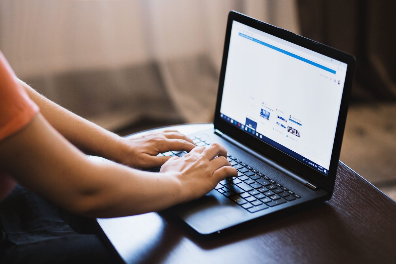 Business professional using artificial intelligence tools on a laptop