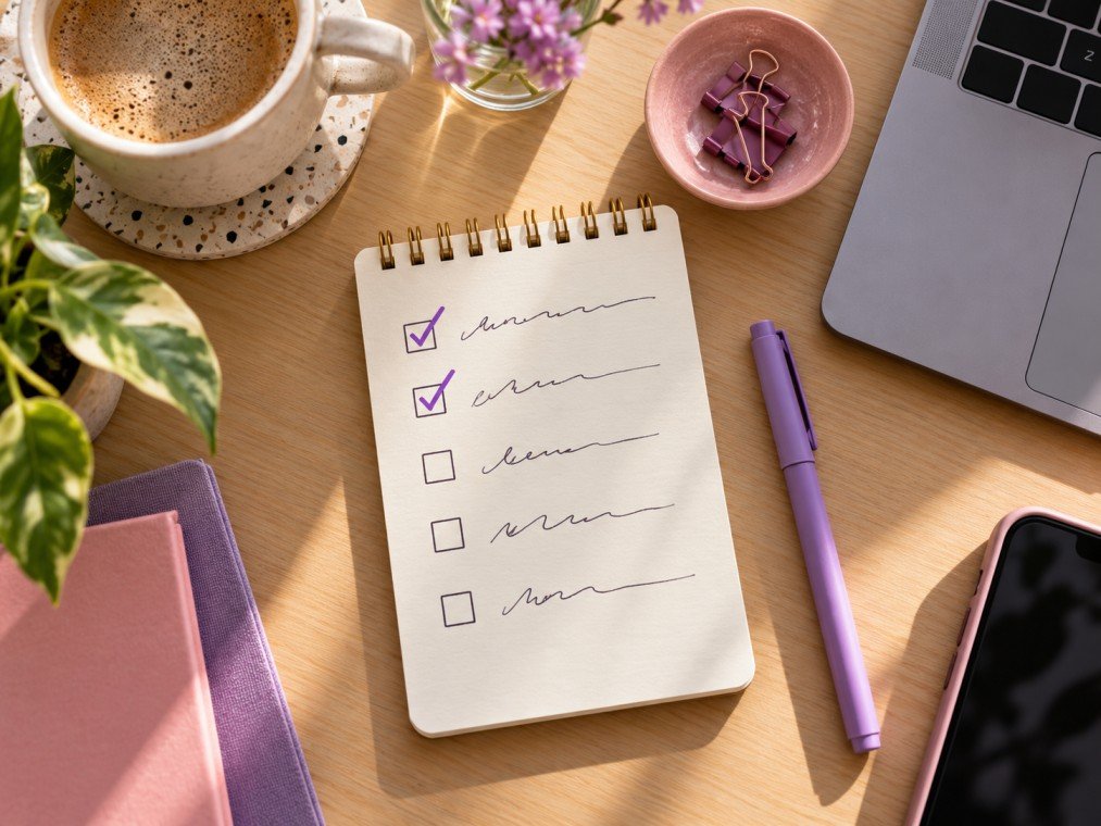 A five-item checklist representing the first steps of an AEO strategy